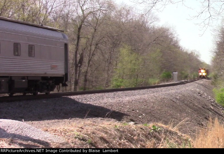 BNSF local on the HEELS of a geometry train